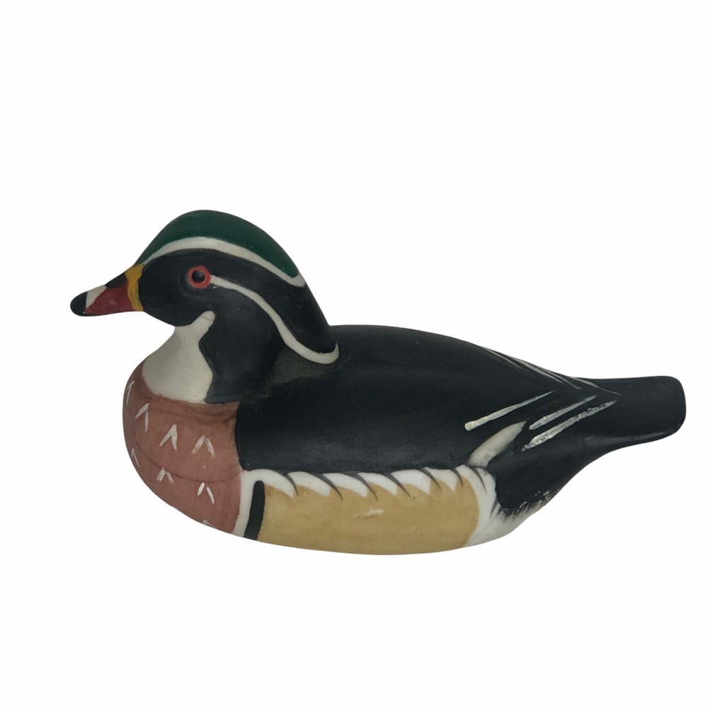Vintage Hand Painted Ceramic Mallard Duck Taiwan